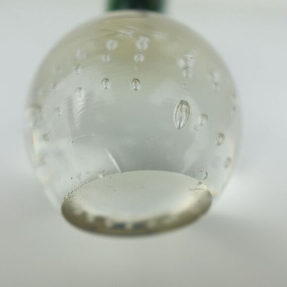 Art Glass Dolphin On Ball Figurine Blue & Green - Picture 5 of 9